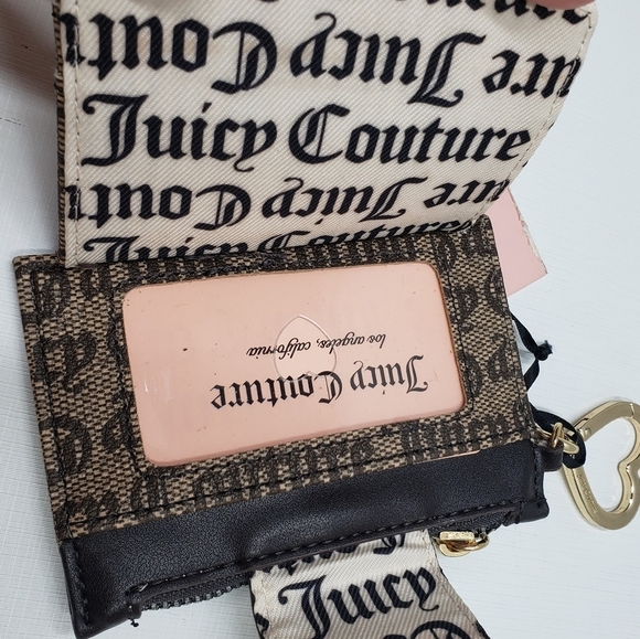 New Juicy Couture Wallet My Heart Will Go On Status Taupe Brown - Picture 6 of 15